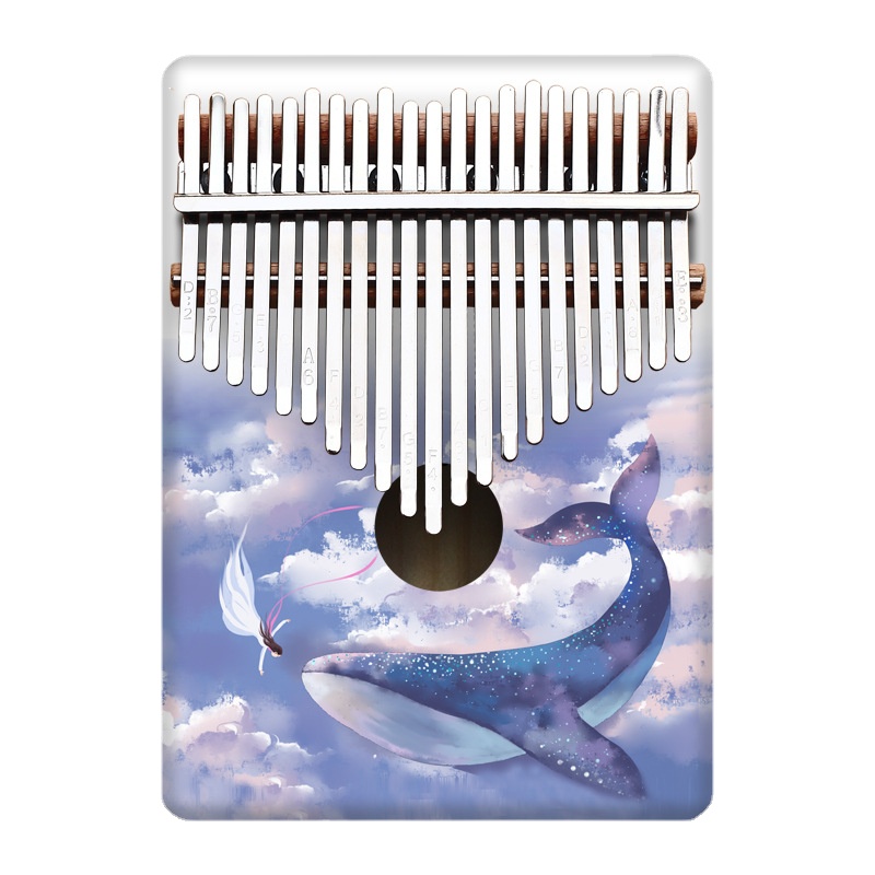 Musical Instruments Cartoon - الملونة 21 مفتاح Kalimba الاطفال الكرتون