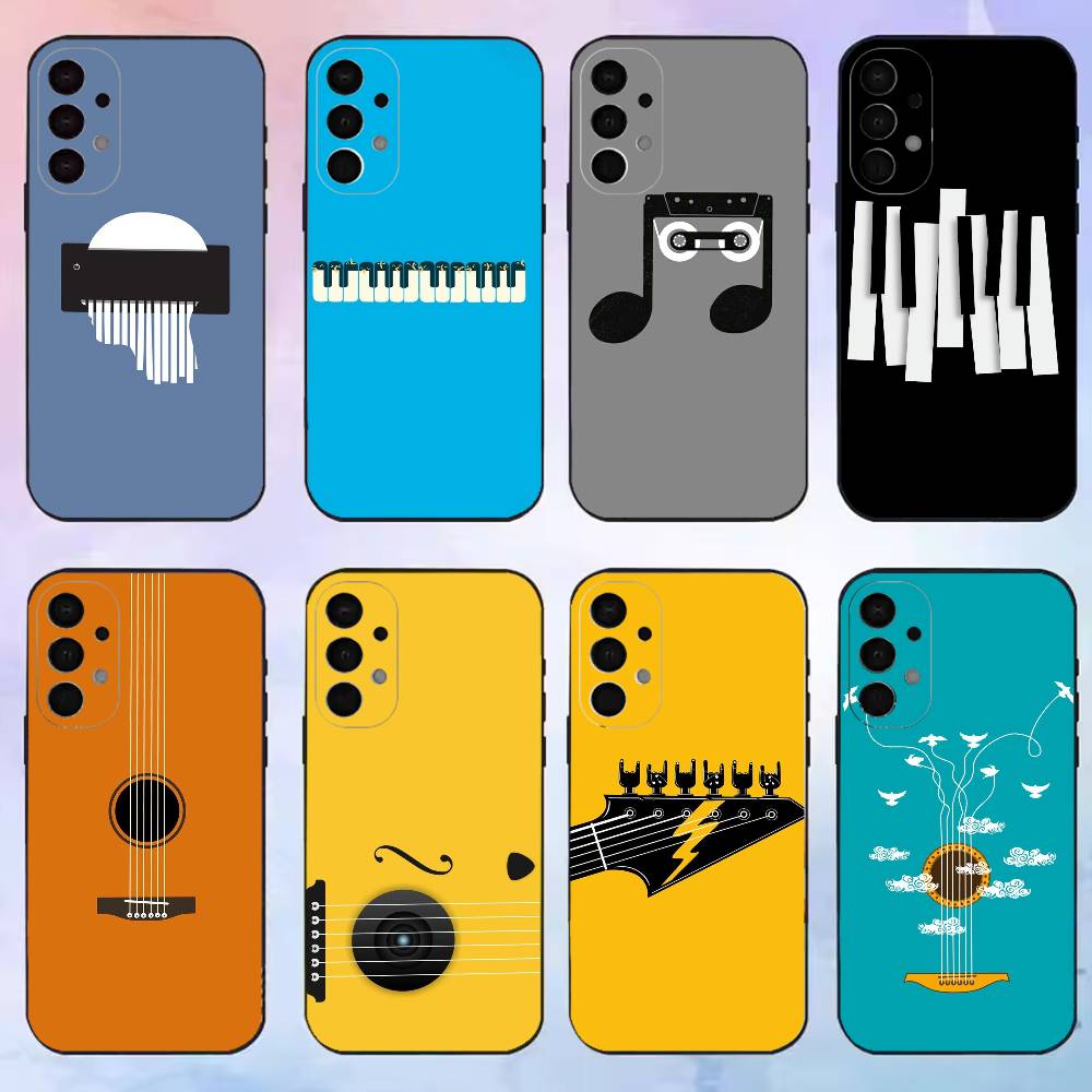 Musical Instrument Quotes - غطاء هاتف بتصميم آلة موسيقية مسطحة