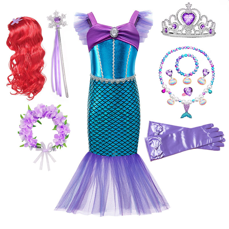 Musical Instrument Trombone - ملابس تنكرية لشخصية أريل للفتيات، زي