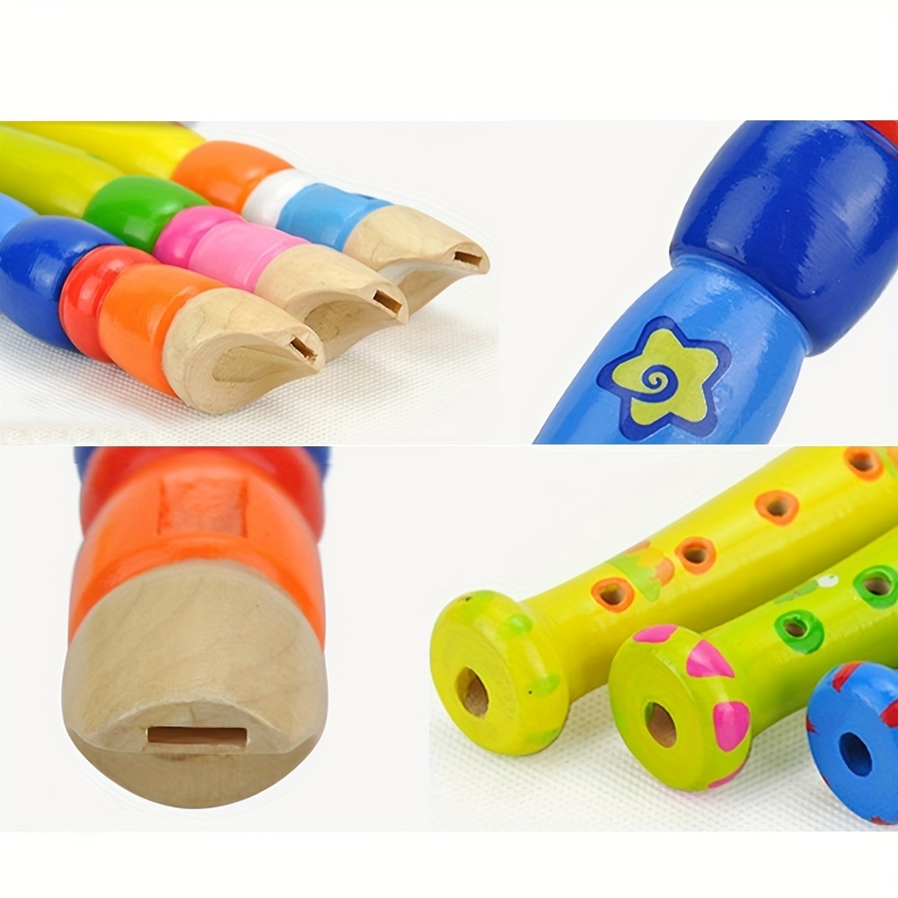 1 قطعة الناي الخشبي 6 حفرة الم - مراجعة Musical Instruments Cartoon وسعره