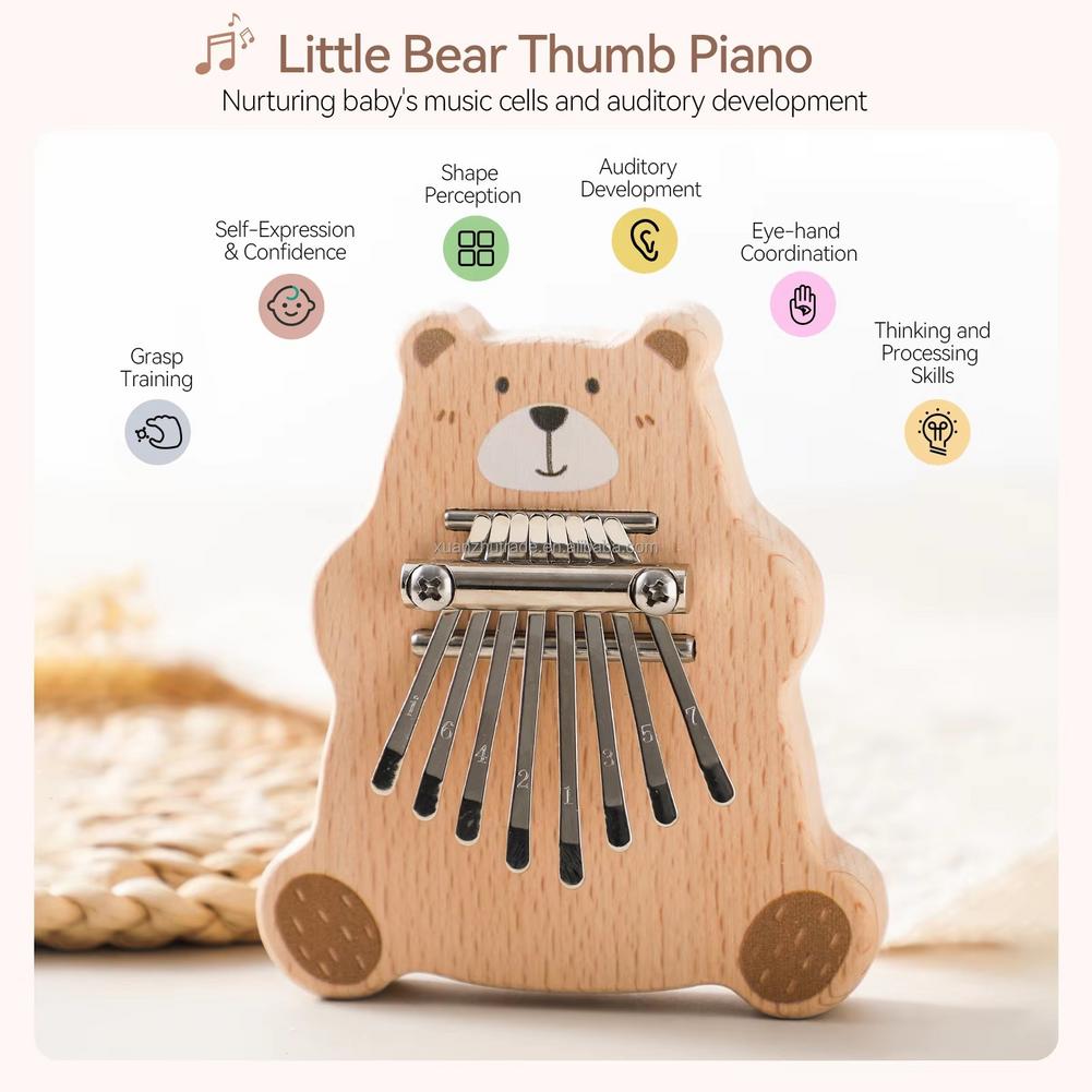 آلة كاليمبا صغيرة محمولة بـ 8  - مراجعة Musical Instruments Cartoon وسعره