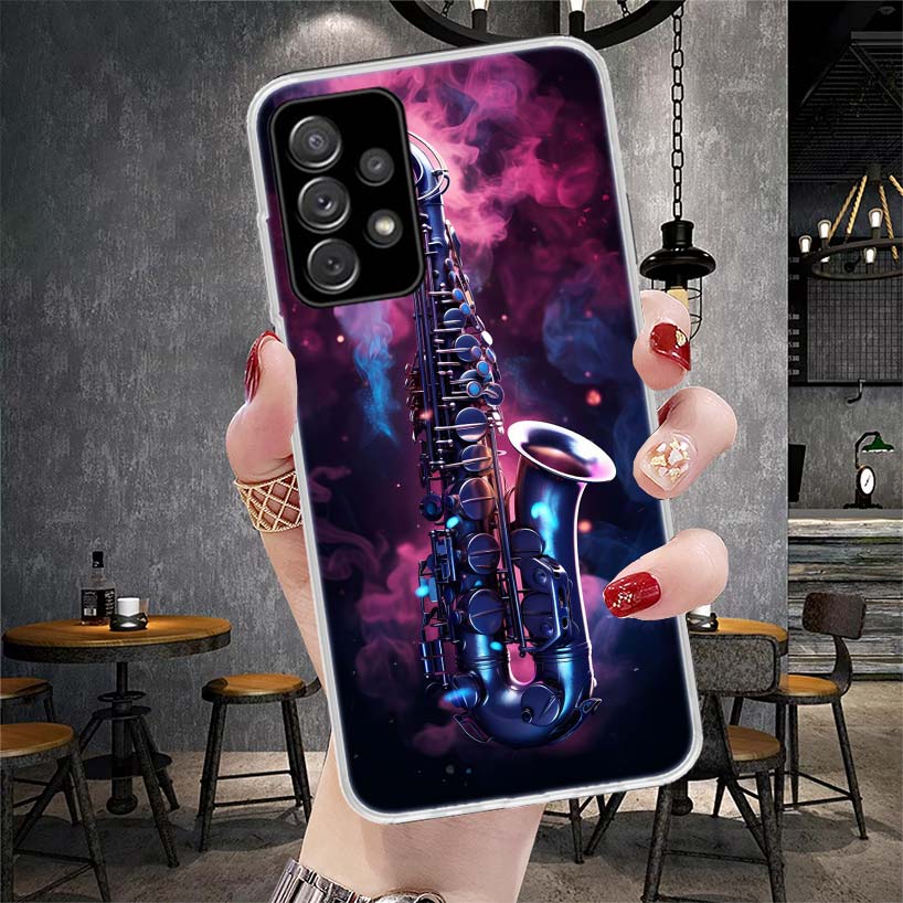 غطاء هاتف بتصميم ساكسفون موسيق - مراجعة Musical Instrument Quotes وسعره