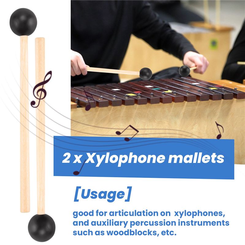 قطعتان من عصي الجرس ذات الرؤوس - مراجعة Musical Instrument Glockenspiel وسعره