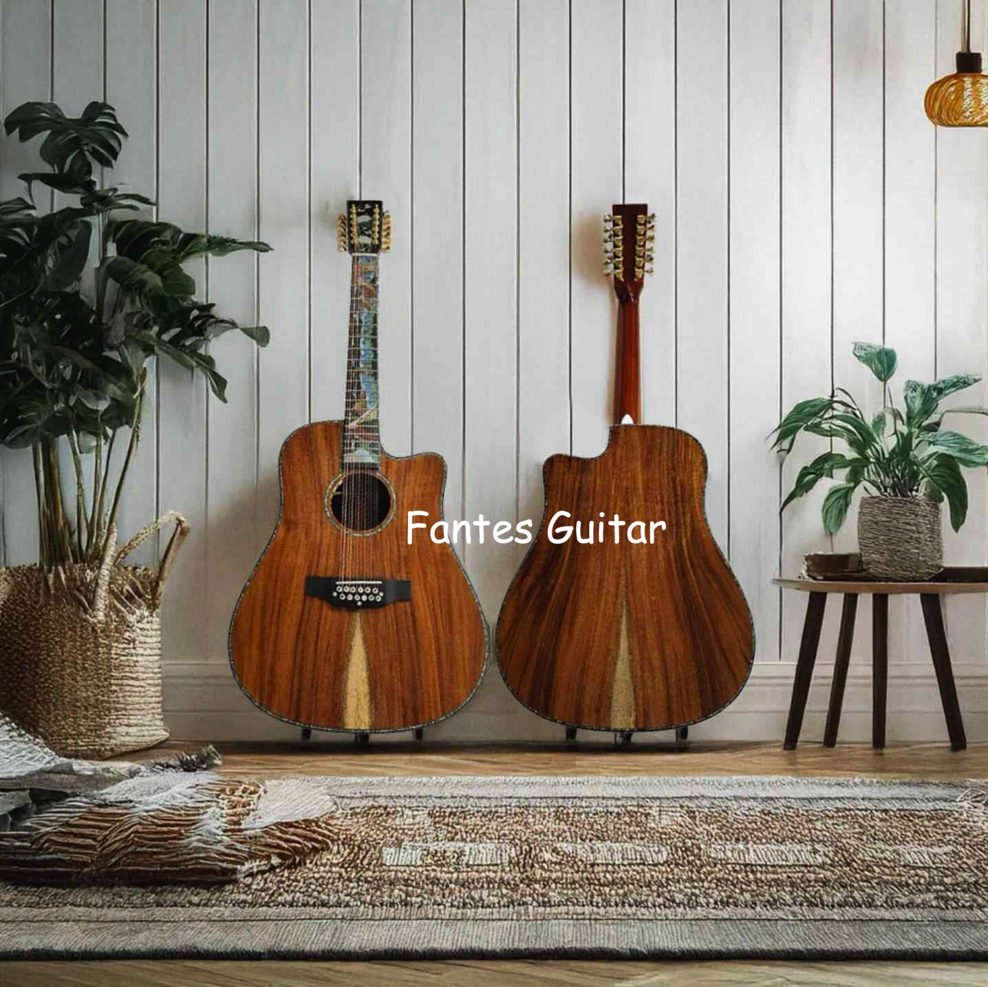 جيتار أكوستيك كهربائي فاخر مصن - مراجعة Acoustic Guitar Dreadnought وسعره