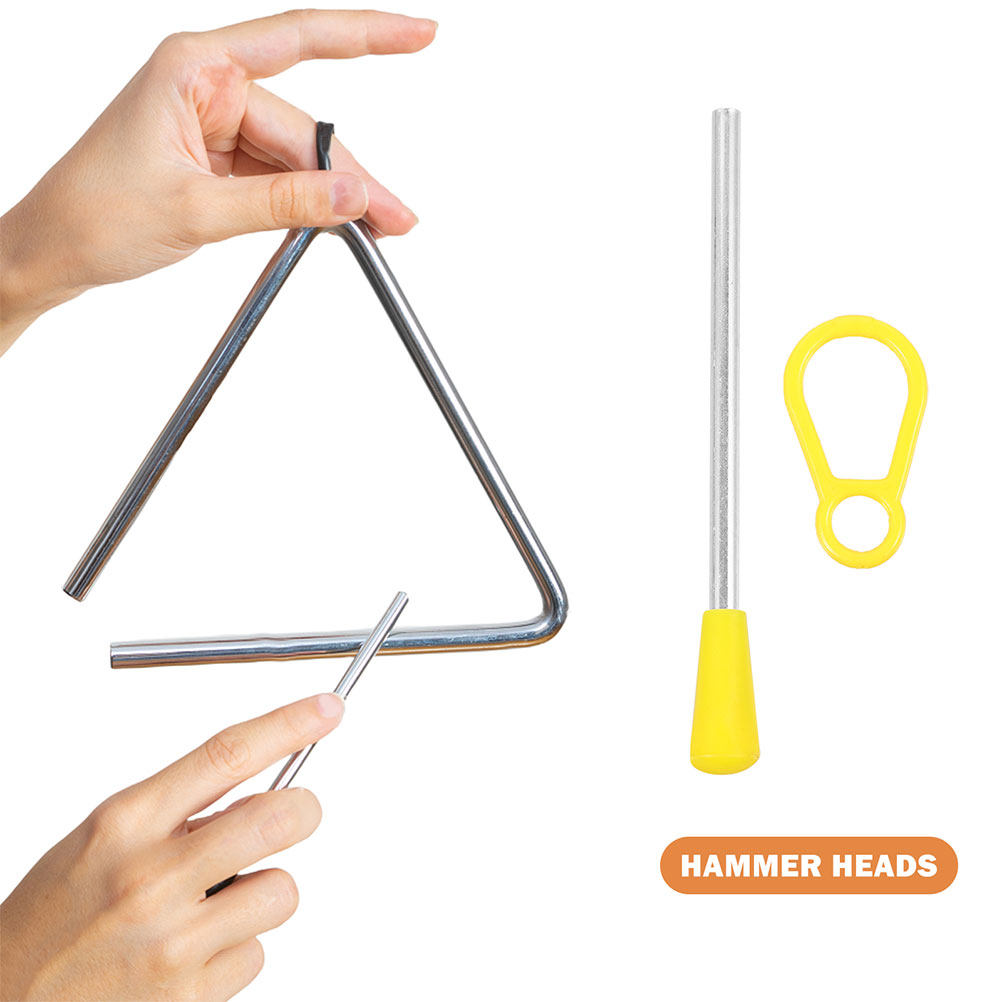 قطعتان من عصي الإيقاع المعدنية - مراجعة Musical Instrument Triangle وسعره