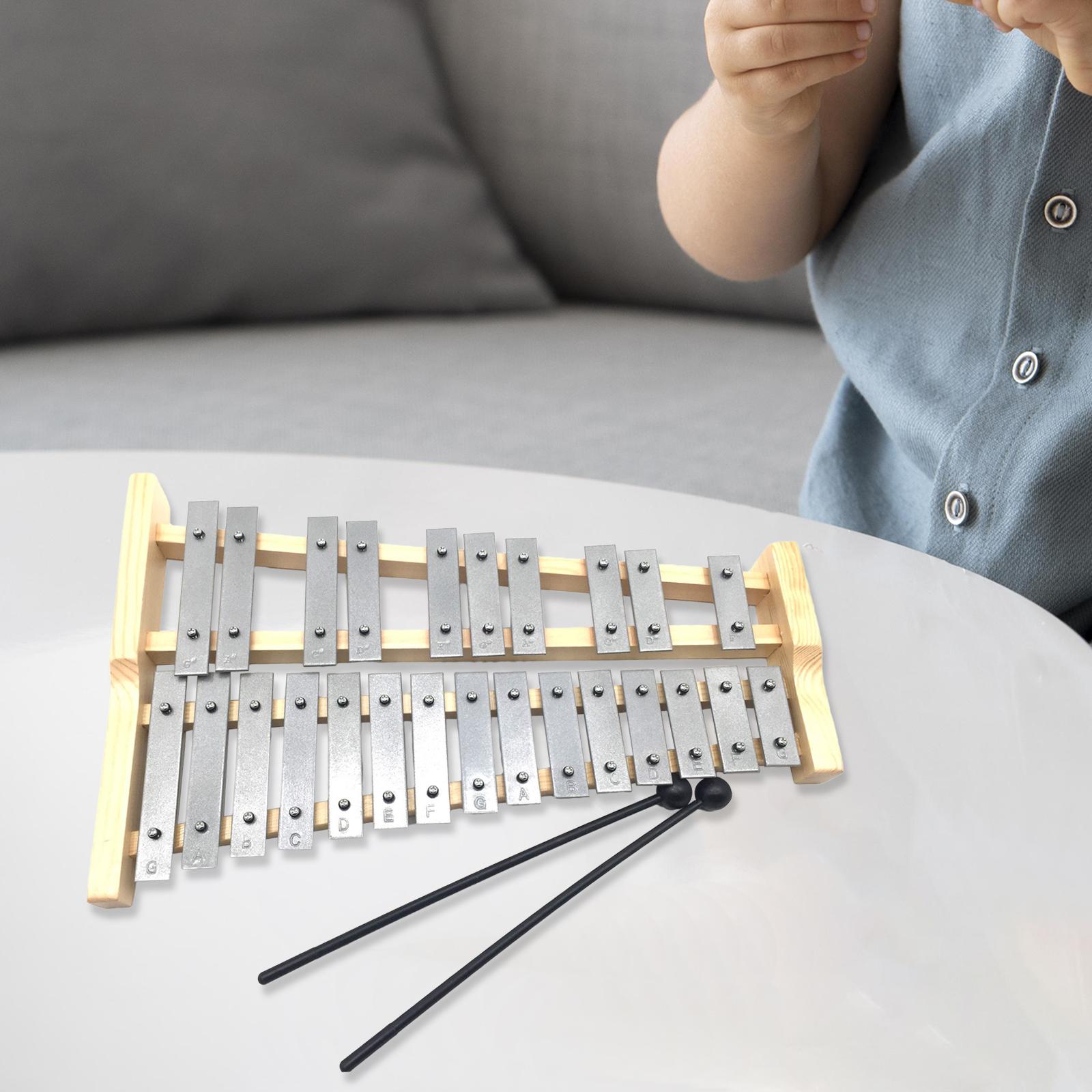 آلة إكسيليفون معدنية بـ 25 نغم - مراجعة Musical Instrument Glockenspiel وسعره