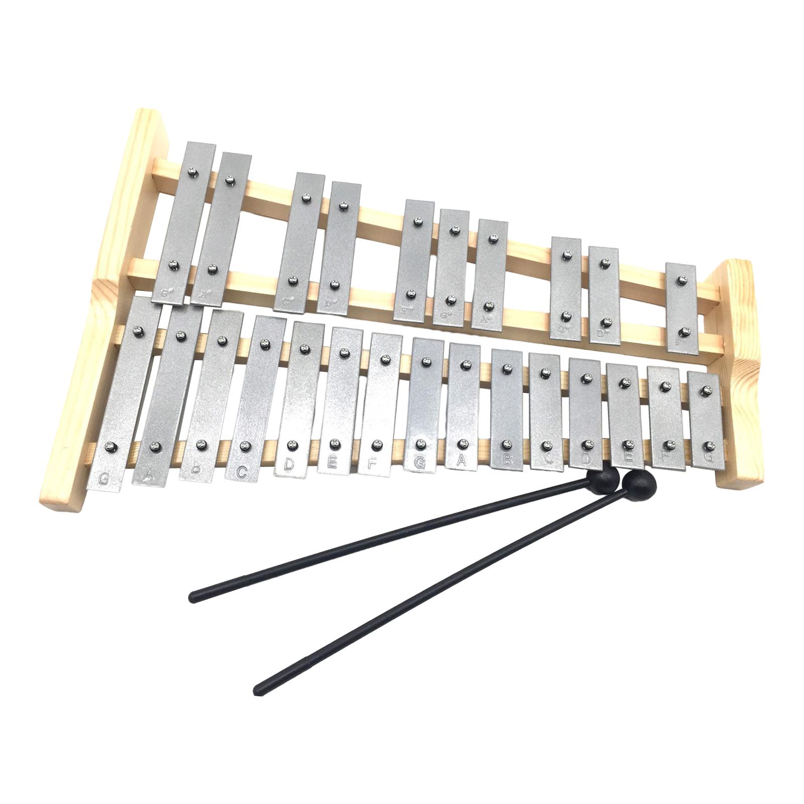 آلة إكسيليفون معدنية بـ 25 نغم - مراجعة Musical Instrument Glockenspiel وسعره