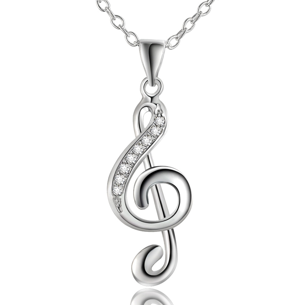 45 سنتيمتر 18 بوصة 925 قلادة ف - مراجعة Musical Instrument Symbols وسعره