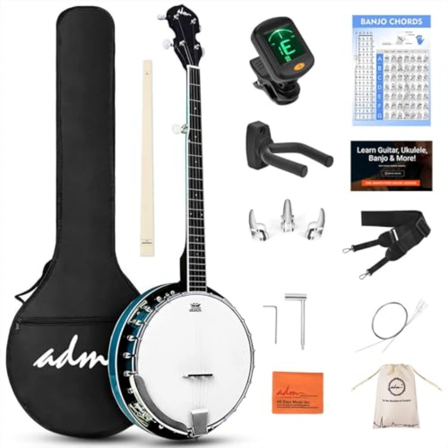 مجموعة بانجو كاملة بخمسة أوتار - مراجعة Banjo 5 String Open وسعره