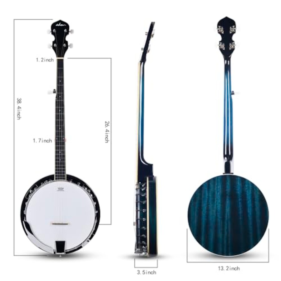 مجموعة بانجو كاملة بخمسة أوتار - مراجعة Banjo 5 String Open وسعره