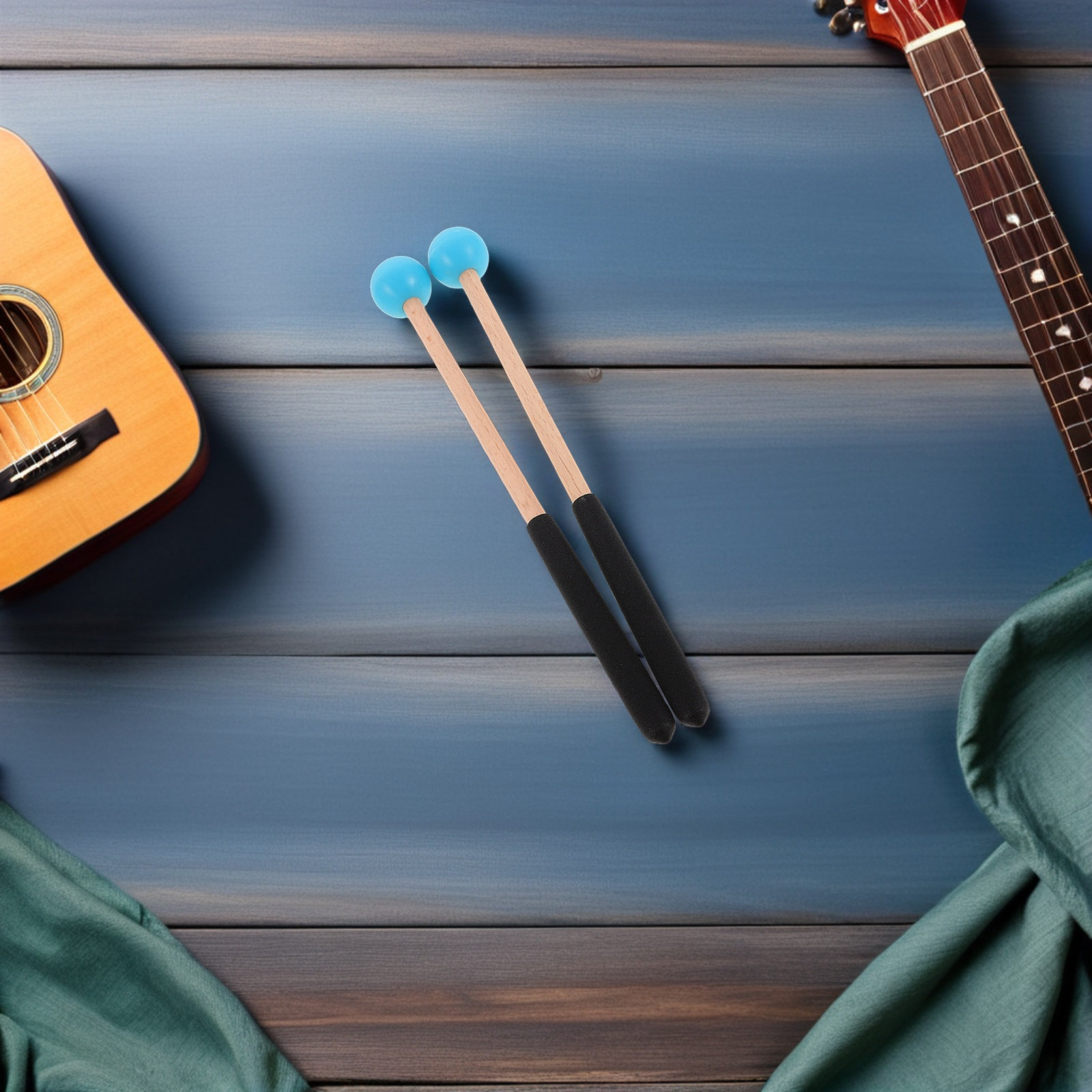زوج واحد من عصي الماريمبا بمقب - مراجعة Musical Instrument Glockenspiel وسعره