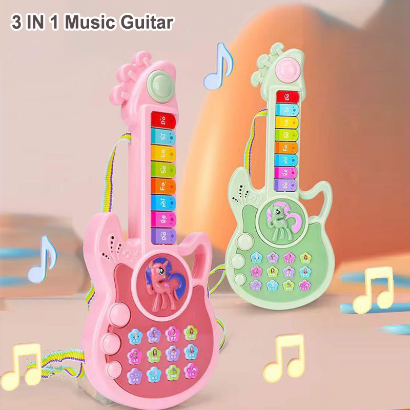 جيتار كهربائي جديد للأطفال بثل - مراجعة Musical Instruments Cartoon وسعره